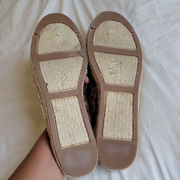 New JCrew Animal Leopard Printed Espadrille Mule Slides Size 11 - Picture 6 of 13